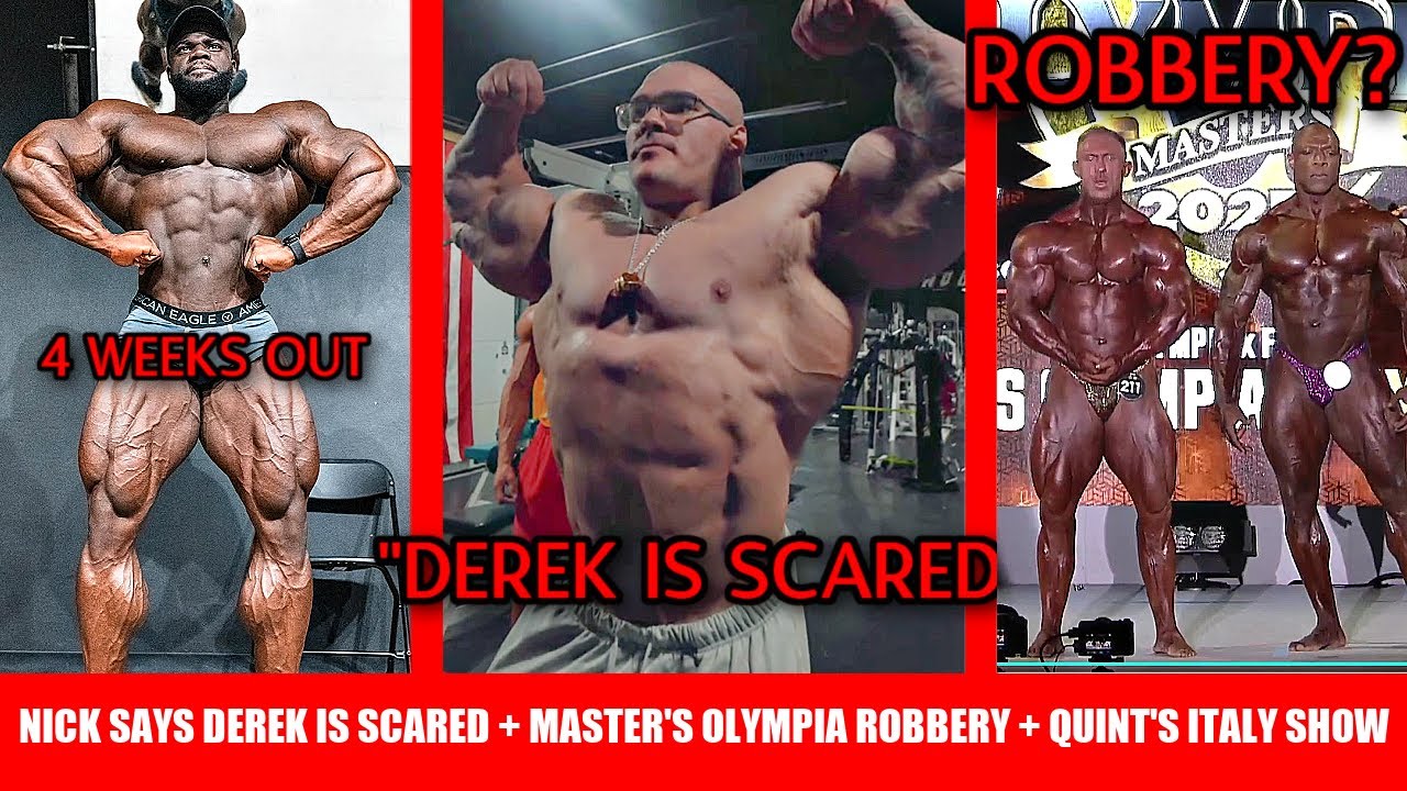 Nick Walker Says Derek Lunsford is SCARED! + Master's Olympia Robbery? + Italy Battle for Olympia