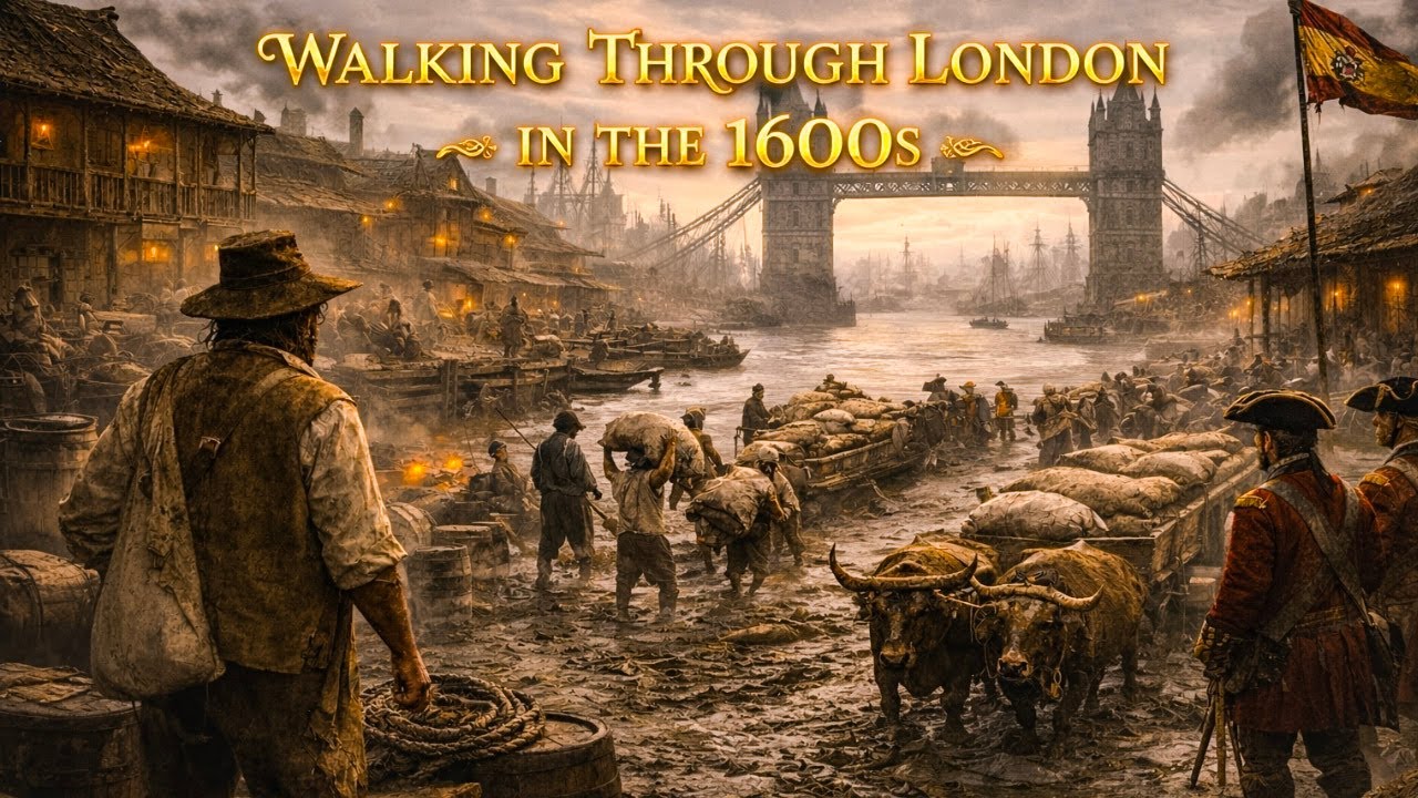 Walking Through London in the 1600s (AI-Generated History