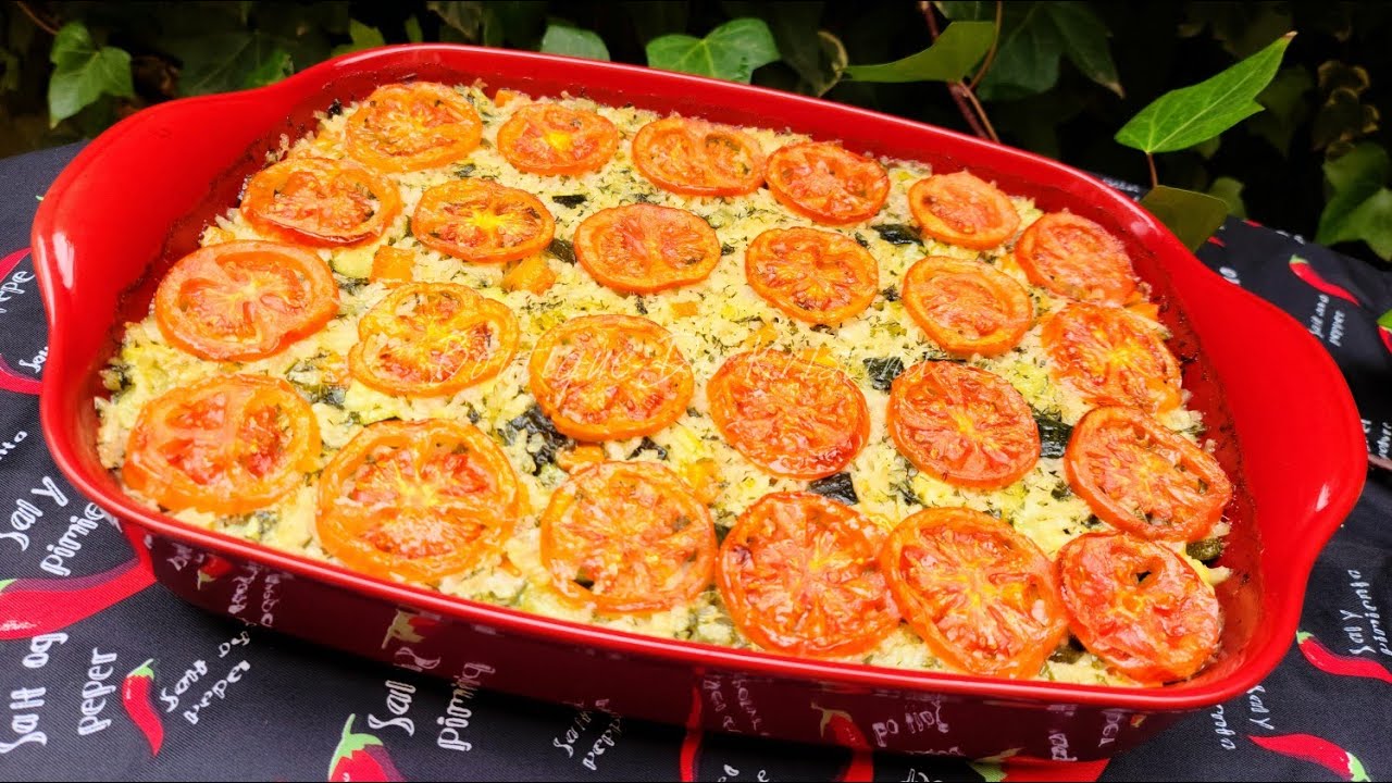 Вегетарианска мусака с тиквички и ориз
