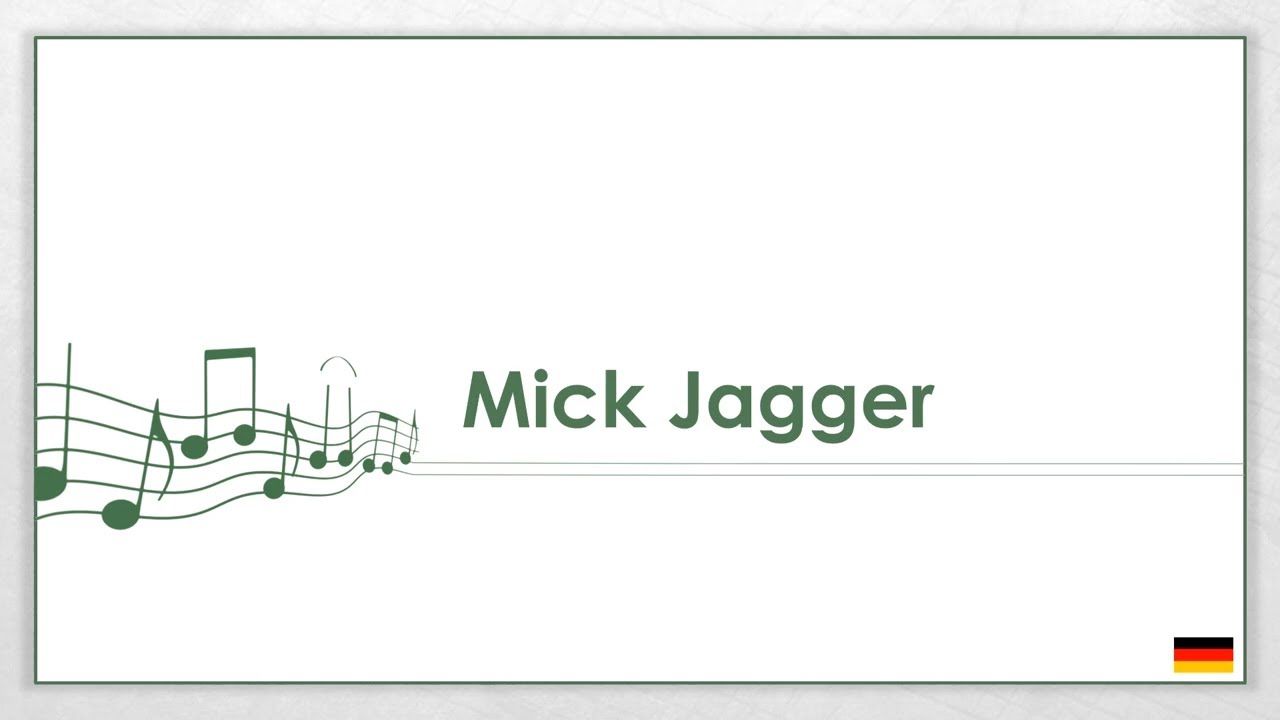 Mick Jagger einfach und kurz erkl&auml;rt (DE)