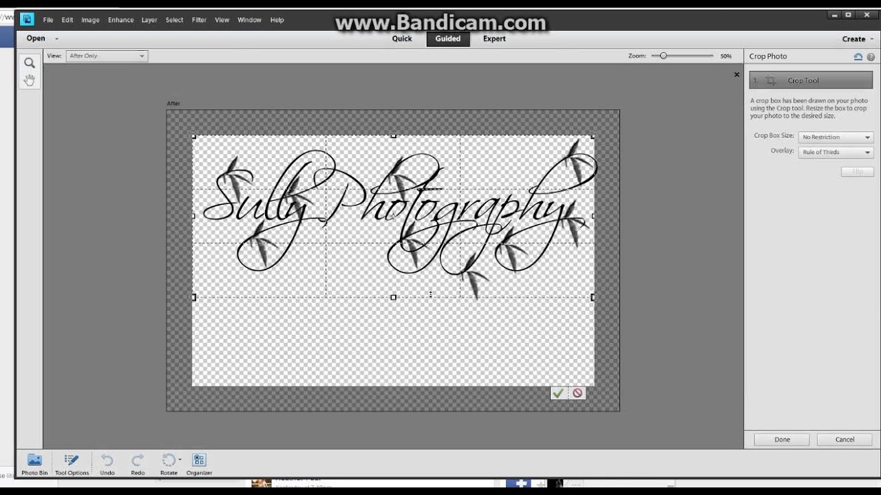 Creating A Custom Watermark - PSE 11 Tutorial