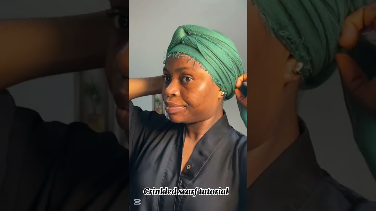 CRINKLED SCARVES TUTORIAL &ldquo;2025&rdquo;#scarves #fypage #chiffonscarf #scarftutorial