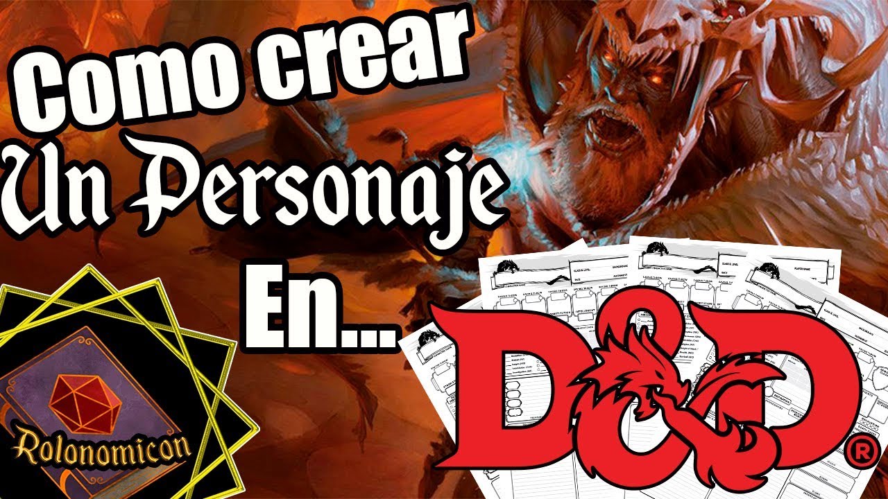 COMO CREAR UN PERSONAJE│D&D 5ta Edicion │Tutorial
