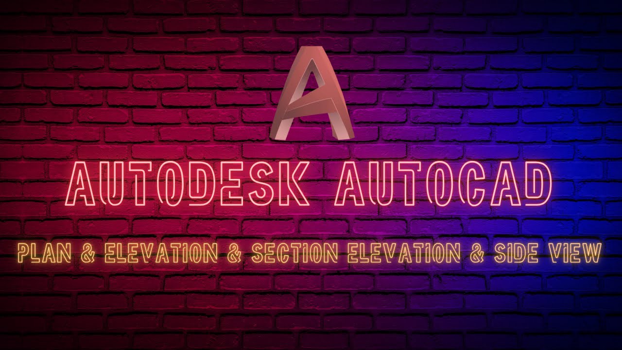 تمرين (1) لرسم 3 مساقط هندسية بالاوتوكاد | Practice of Drawing 3 Engineering Projections by AutoCAD