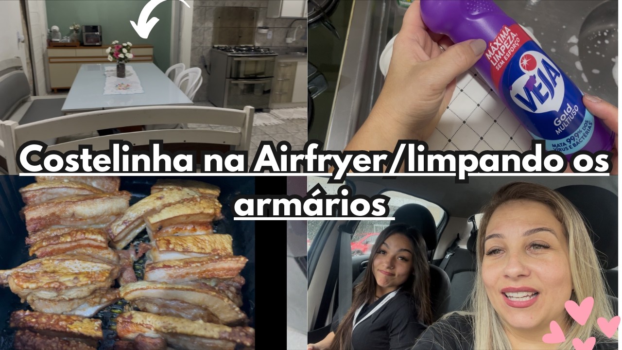 Costelinha na Air Fryer, (Veja) limpou muiiitooo, fomos no Shopmg