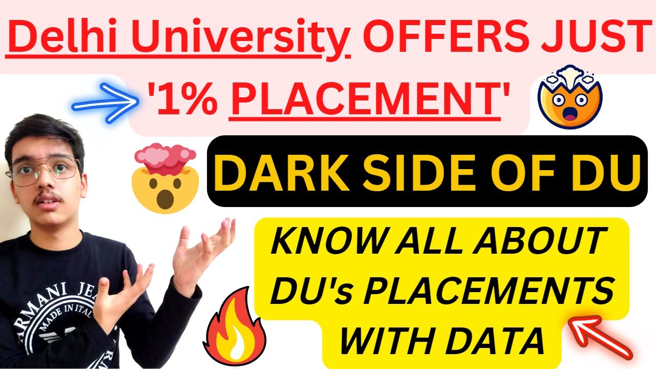 Placements at DU | Reality of DU Placements | DU Placements | Will I get a JOB from DU? | MUST WATCH