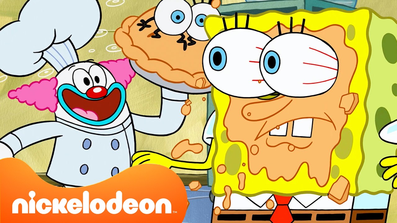 Bob Esponja | &iexcl;30 minutos de travesuras con comida en Bob Esponja! 🍔 | Nickelodeon en Espa&ntilde;ol