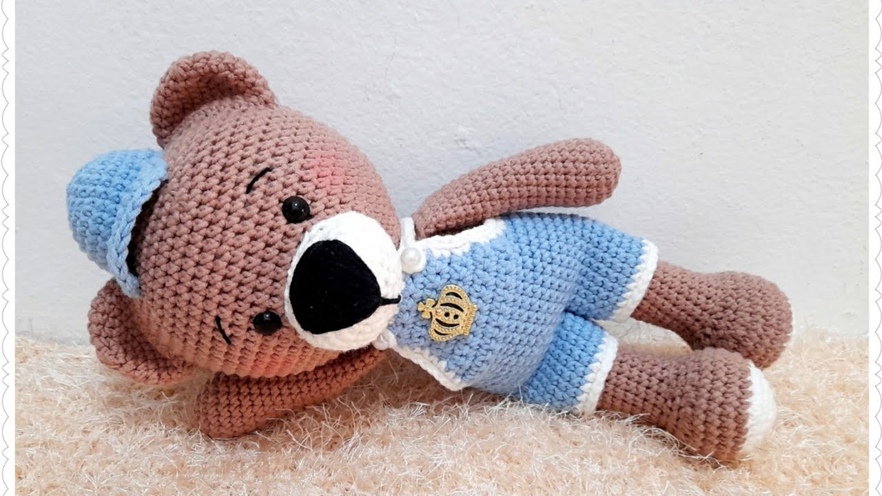 Ursinho de amigurumi Téo , aula 1/2