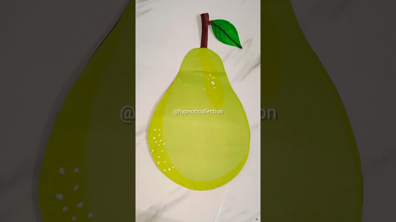 How to make pear || DIY school project || Fruit making #art #drawing #fruit #pear
