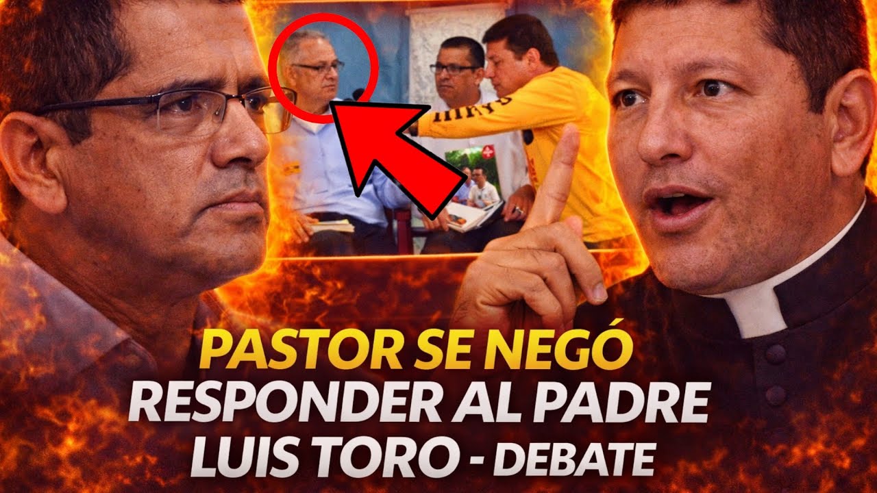 ¡SE QUEDÓ EN SILENCIO! 😳 Pastor Protestante se NEGÓ a responder al Padre Luis Toro en pleno debate