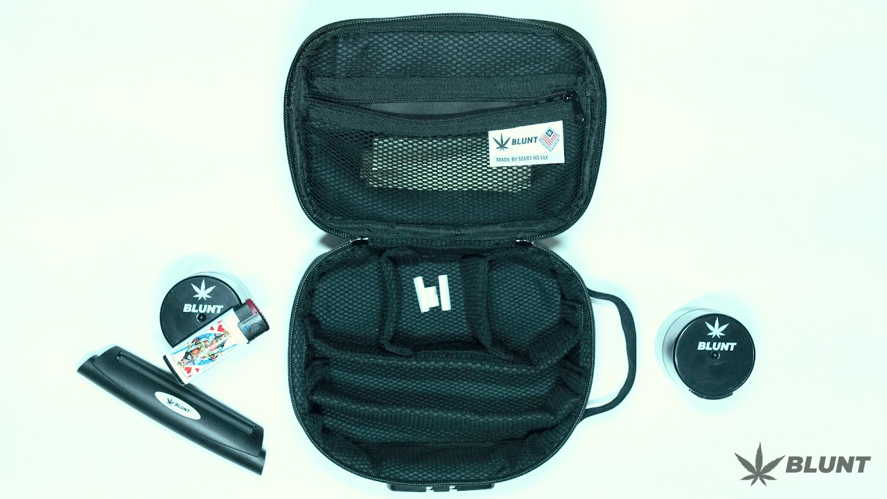 Smell Proof Bag with Two Stash Container and Rolling Machine