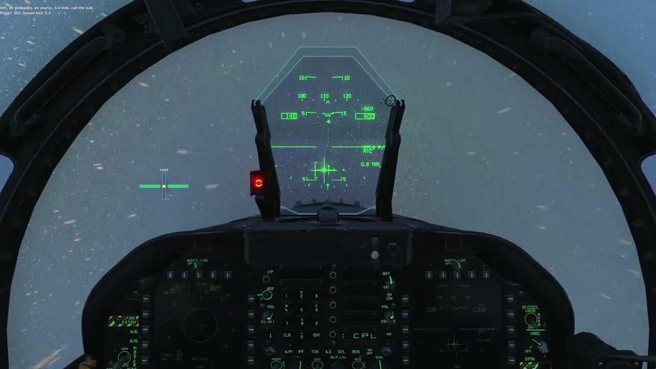 F/A-18C Battles a snowstorm for Carrier Case III Recovery ( DCS )
