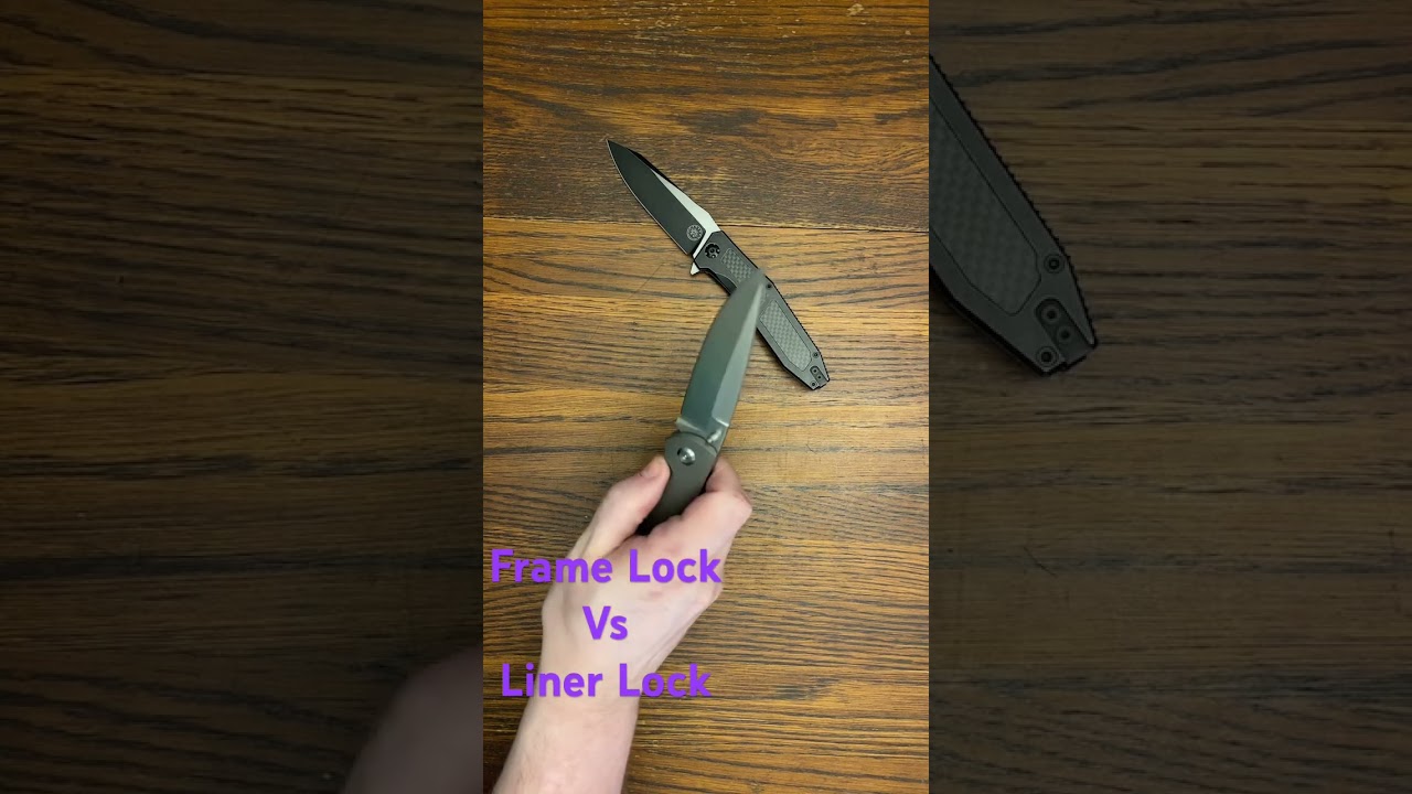 Frame Lock Vs Liner Lock #framelock #linerlock #bestknife #edc #edcknife #edcgear #edcknives #Vs