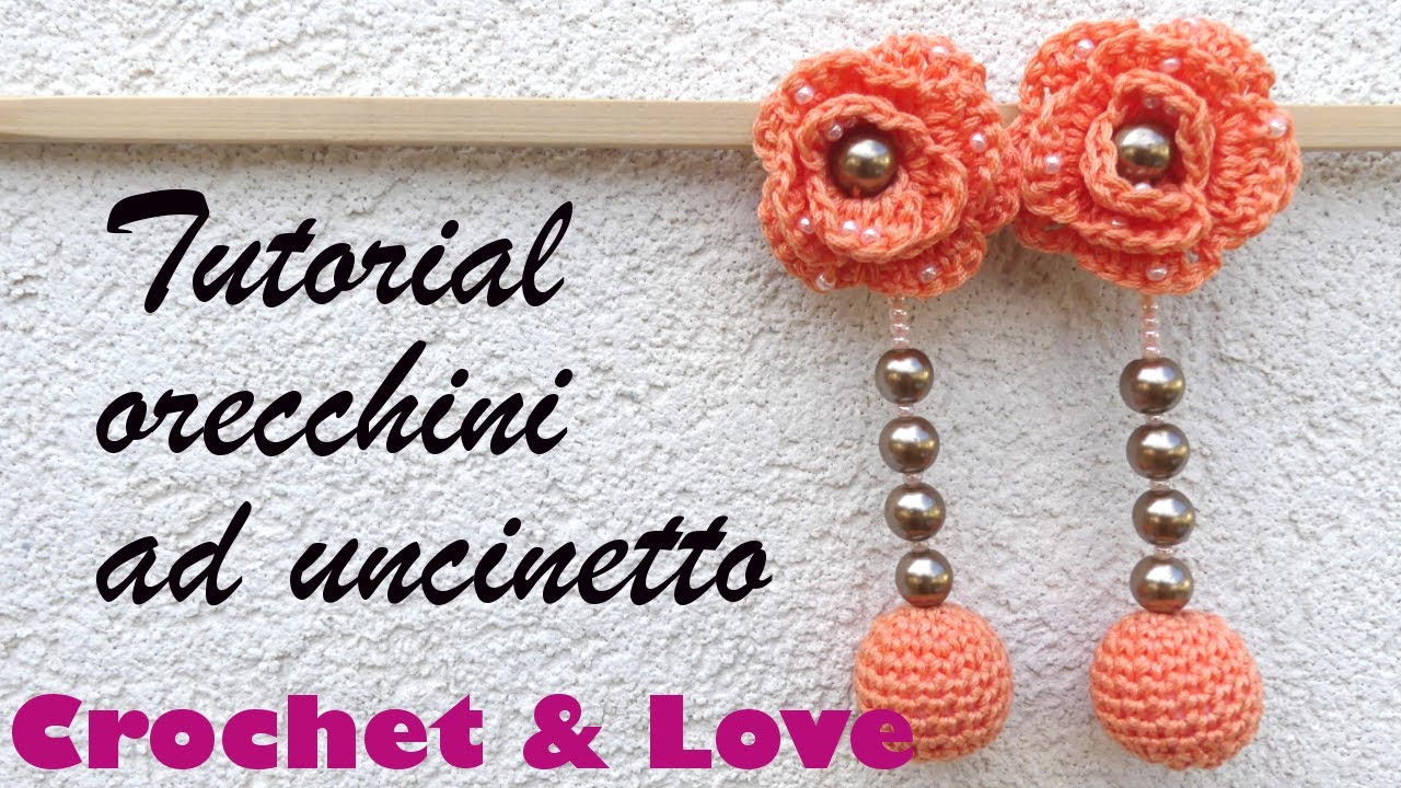 Tutorial orecchini ad uncinetto con perline (sub. Espanol)