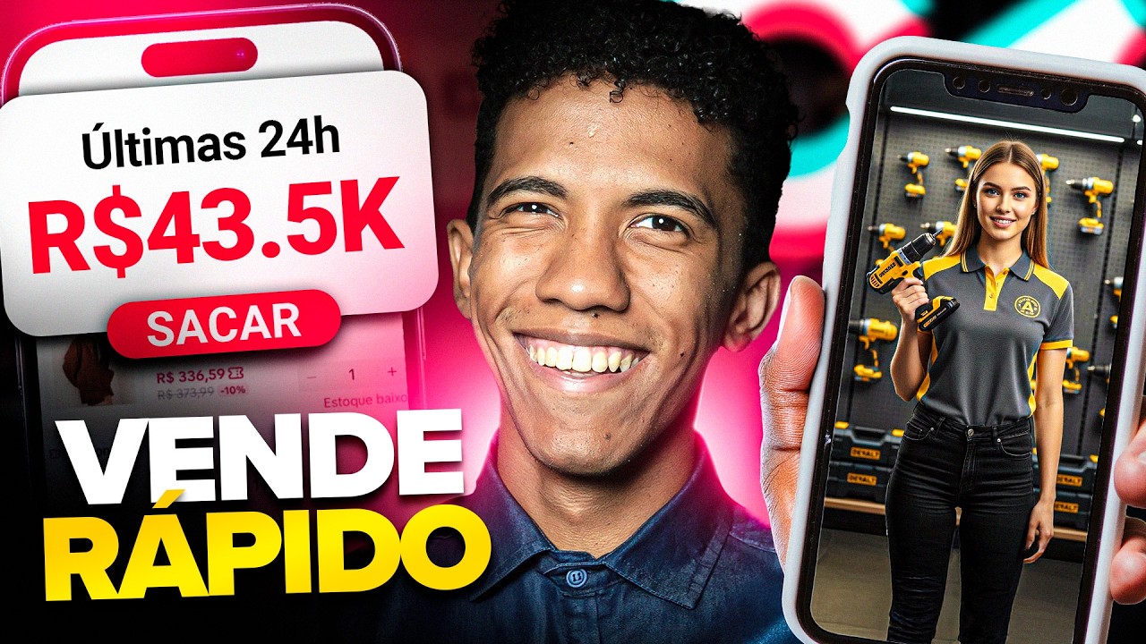 Como GERAR VÍDEOS COM 1 CLIQUE com o SORA 2 para fazer a PRIMEIRA VENDA no TIKTOK SHOP BRASIL