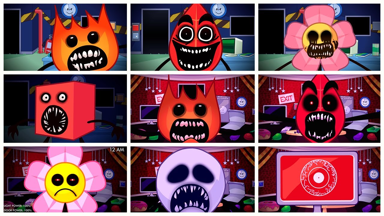 One Night at Firey's 1 & 2 Full Walkthrough + All Jumpscares