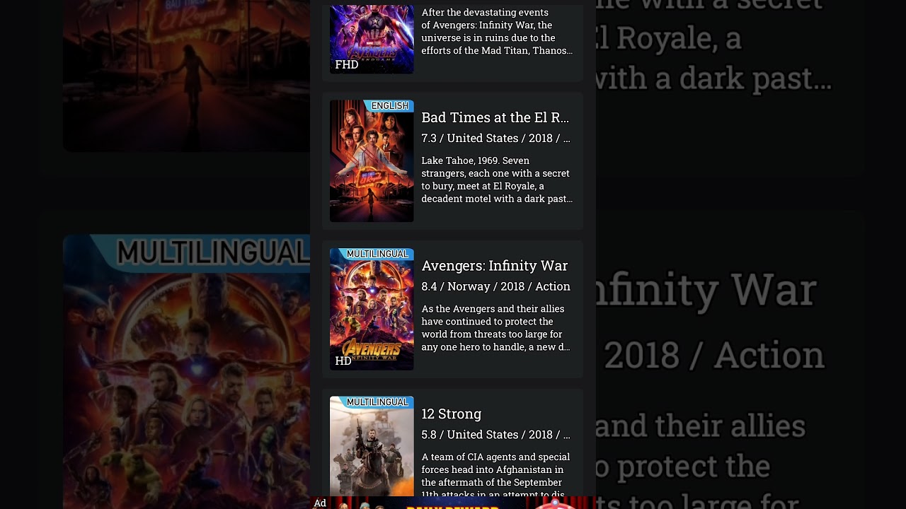 Chris Hemsworth all movies one by one release 
