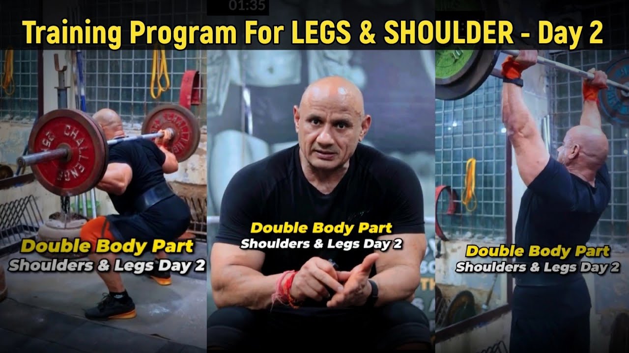 Training Program For LEGS & SHOULDER Day 2 | Mukesh Gahlot 