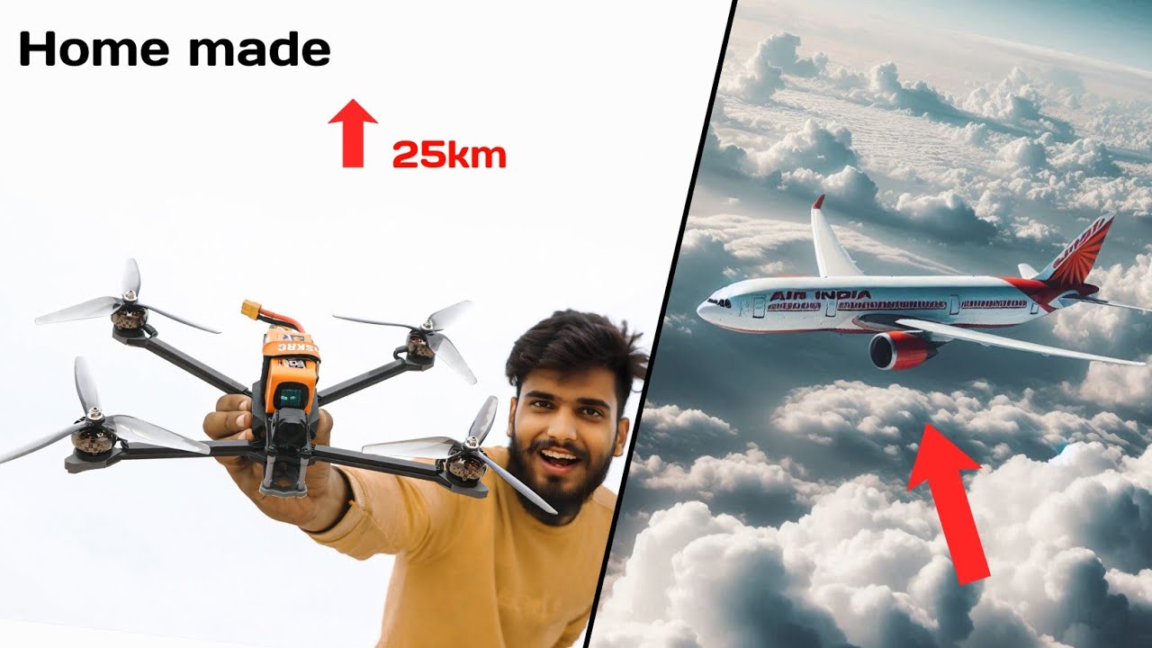 आसमान से भी ऊपर चला गया !🔥 I Build long Range FPV drone using DJI O3 Air unit
