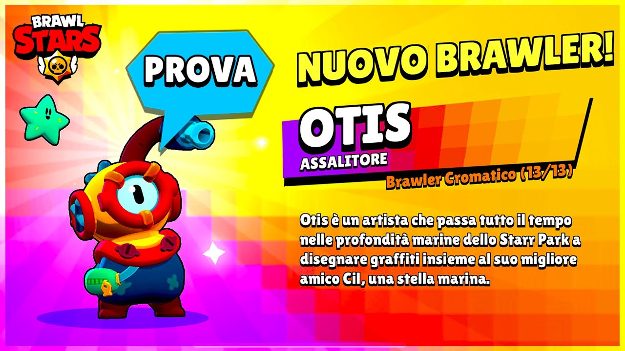 😱 I'M TRYING the New Shiny Brawler: OTIS! | Brawl Stars ITA