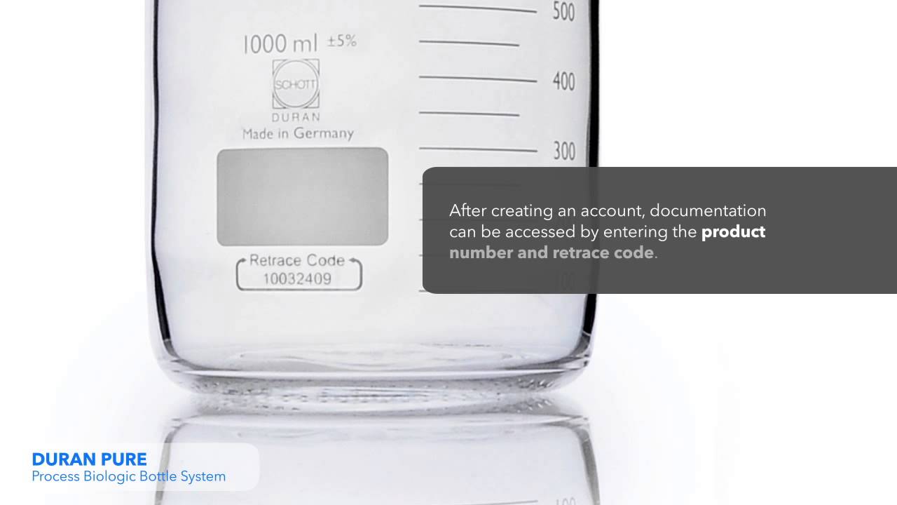 DURAN PURE - The New Process Biologic Bottle System