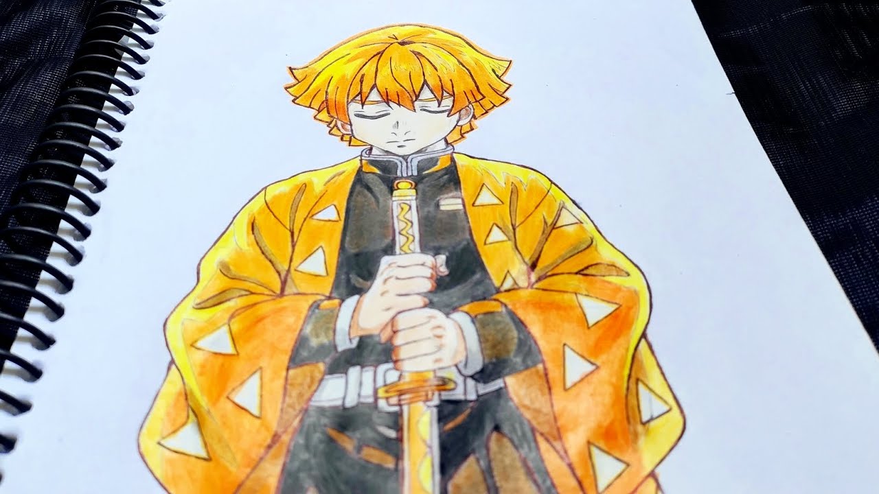 ZenitsuAgatsuma #DemonSlayer #AnimeDrawing # Ytvideo #FanArt #DrawingVideo #AnimeArt 