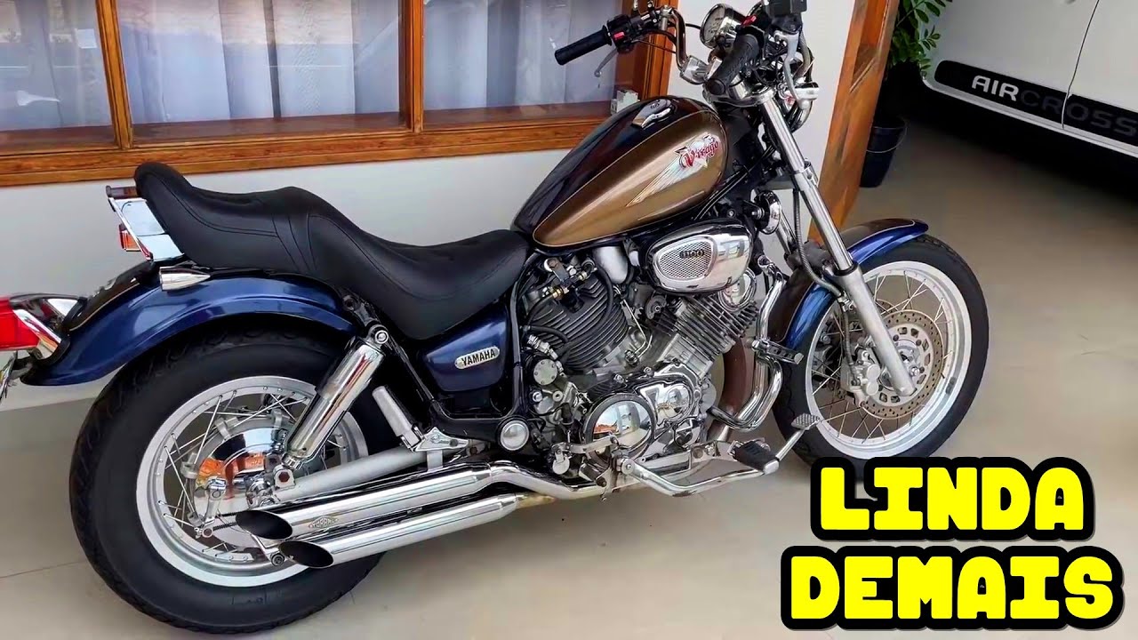 UMA MOTO LINDA DEMAIS, RARA EM OTIMO ESTADO E SONHO PARA QUEM CURTE MOTO CUSTOM - YAMAHA VIRAGO 1100