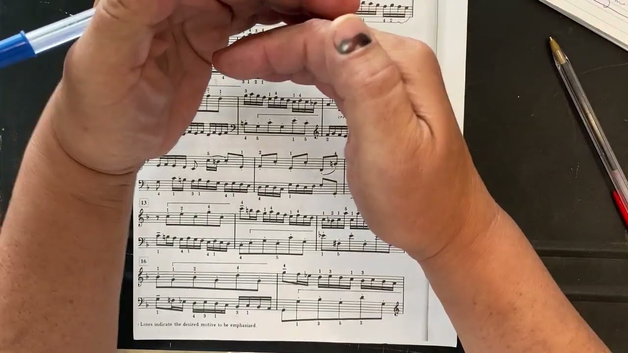 Finding Chords in a Contrapuntal Texture Again!_Bach Invention No. 8 (First Section Chord Analysis)