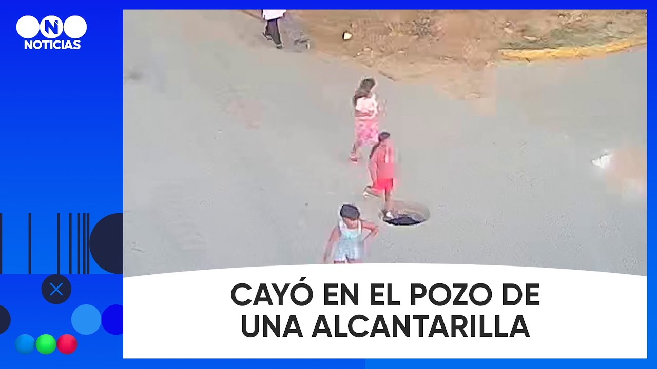 Una NENA CAYÓ en el POZO de una ALCANTARILLA ROTA - Telefe Noticias