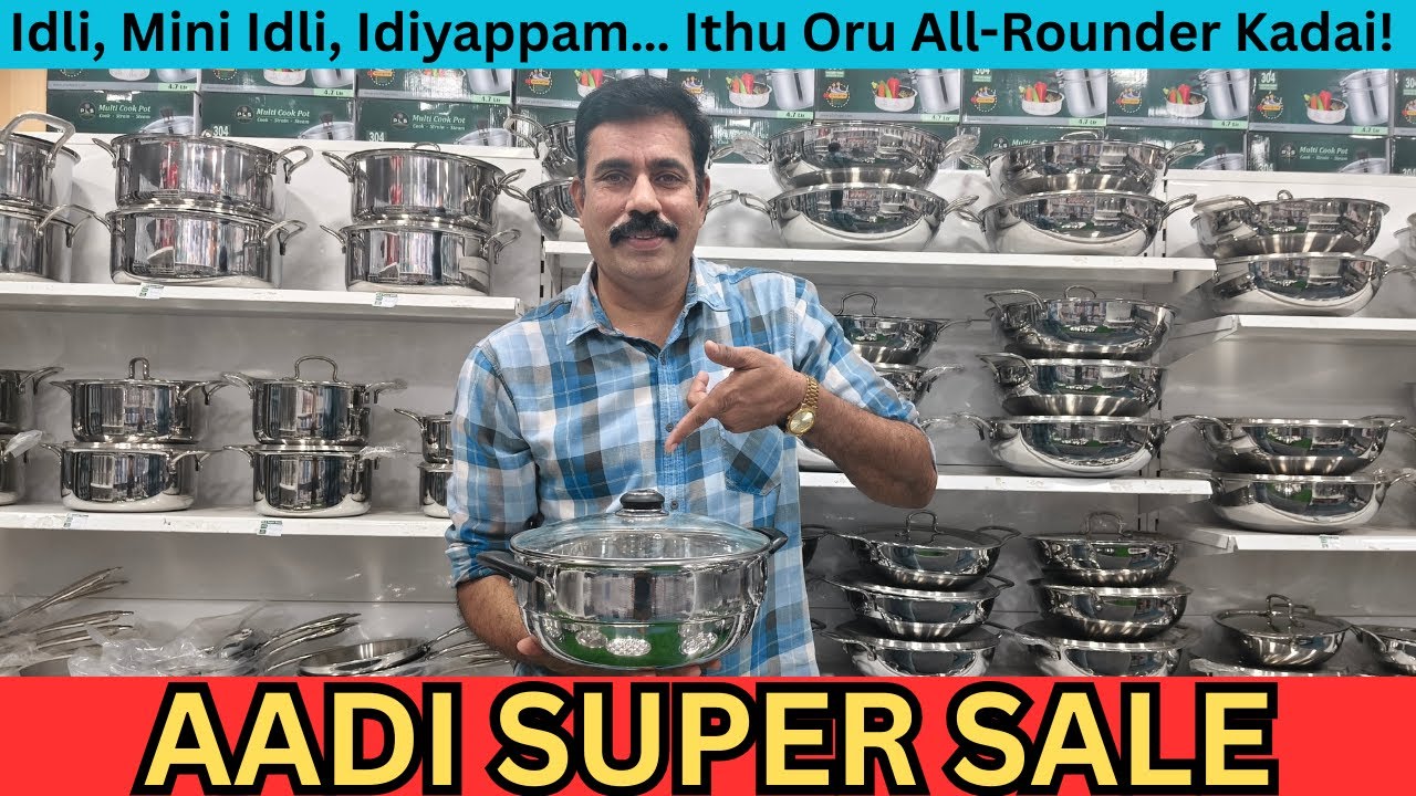 Idli, Idiyappam, Steaming – Ellam Oruye Kadaiyil ! 😍 7-in-1 Triply Kadai! Aadi Super Offer
