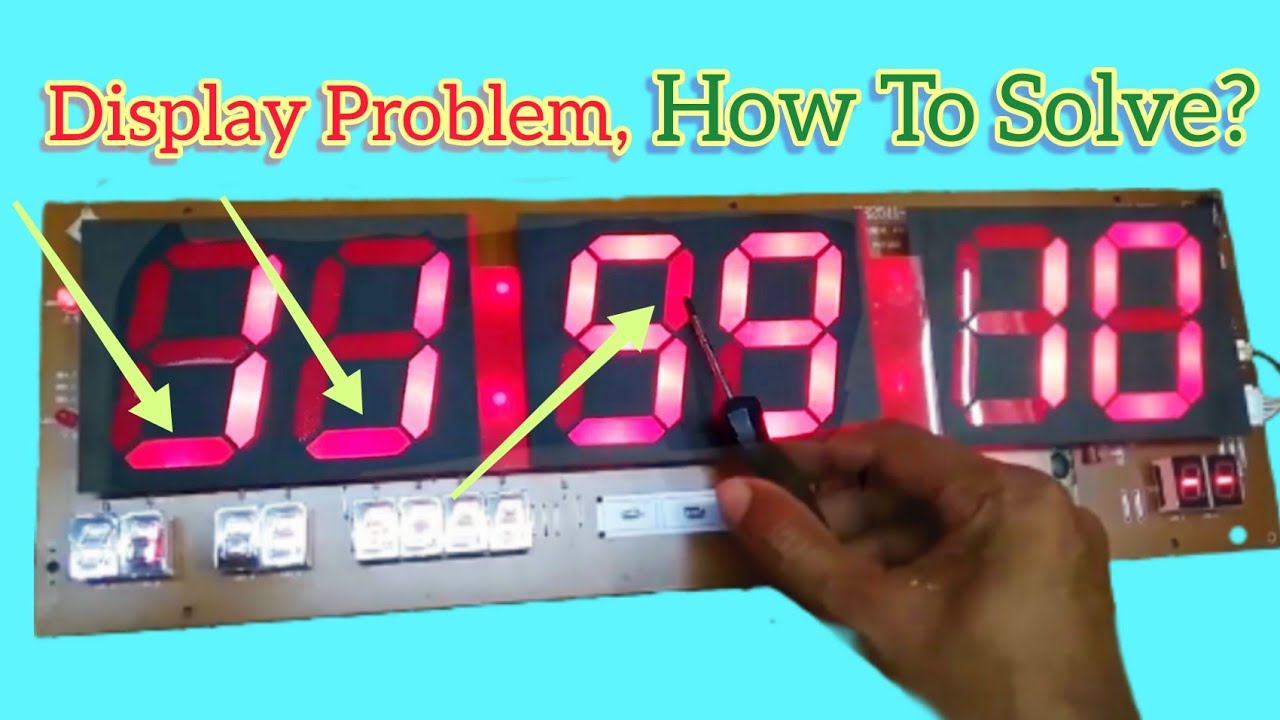 Digital Clock Digit Problem &  Repair.