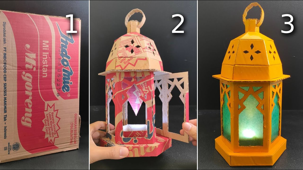 Lentera khas timur tengah Dari Kardus. DIY Kerajinan Tanpa Plastik!