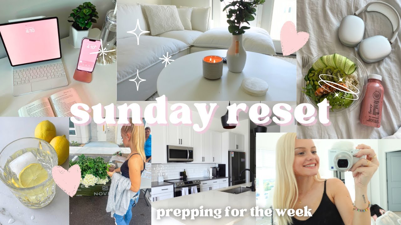 ULTIMATE SUNDAY RESET ROUTINE🤍 productive, motivating + aesthetic :)