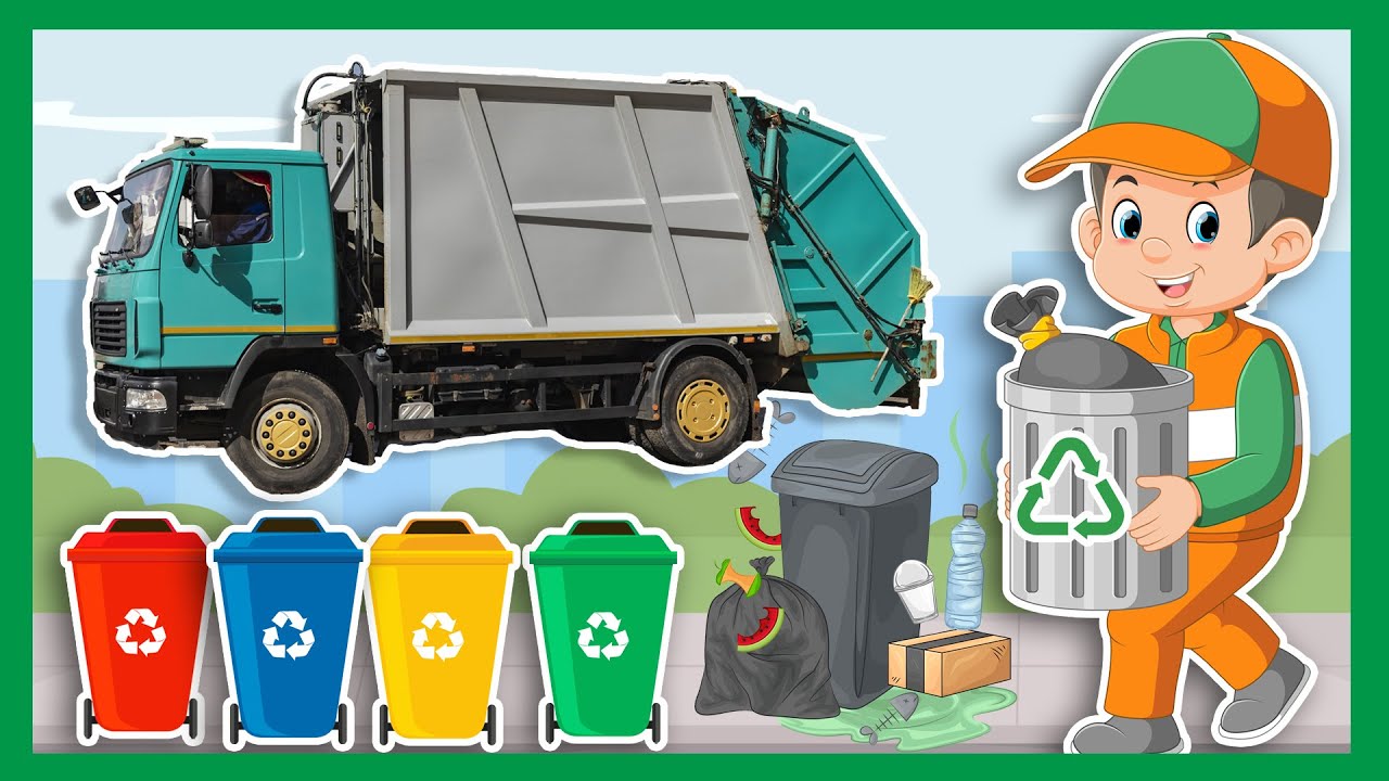 Garbage Trucks for Kids 🗑️ | Learn about Recycling ♻️ | Educational Toy Video for Children