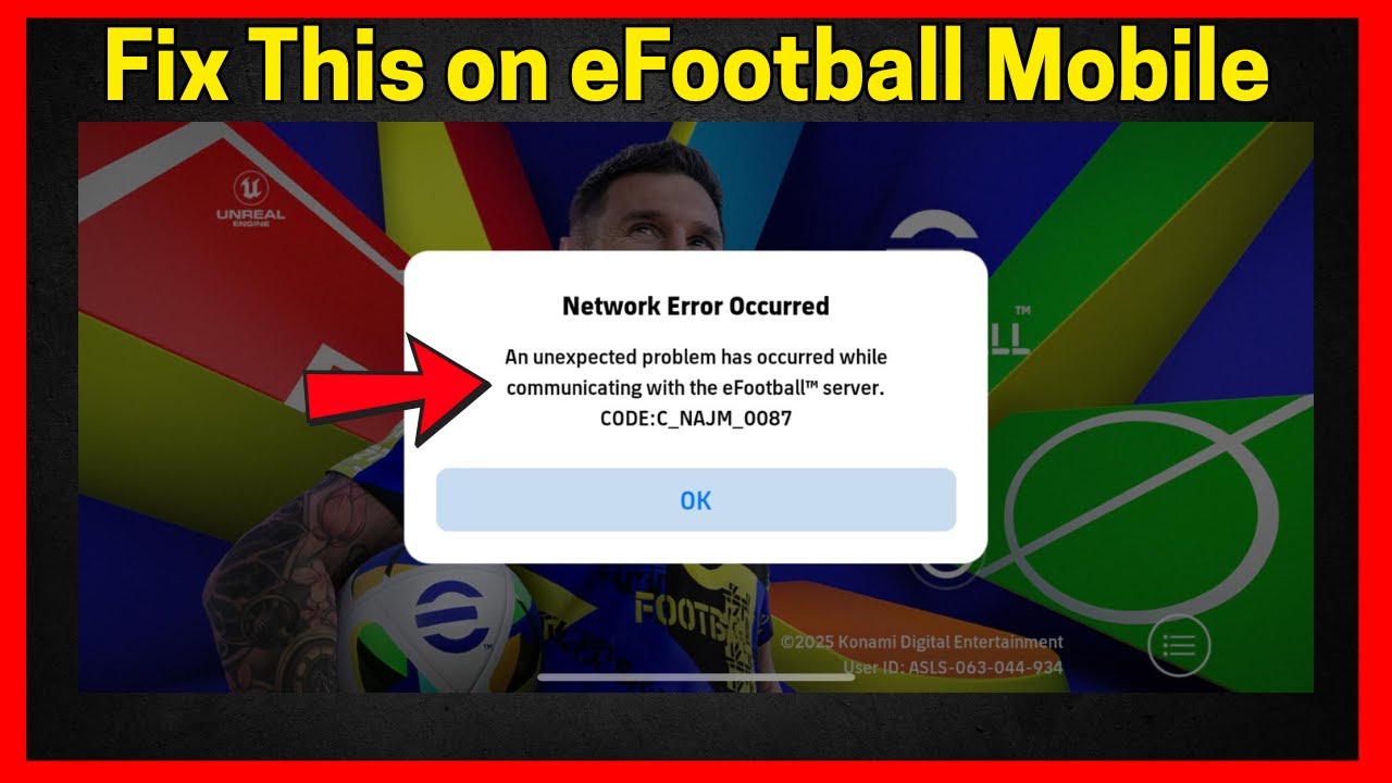Fix Network Error Occurred In eFootball 2026 Mobile