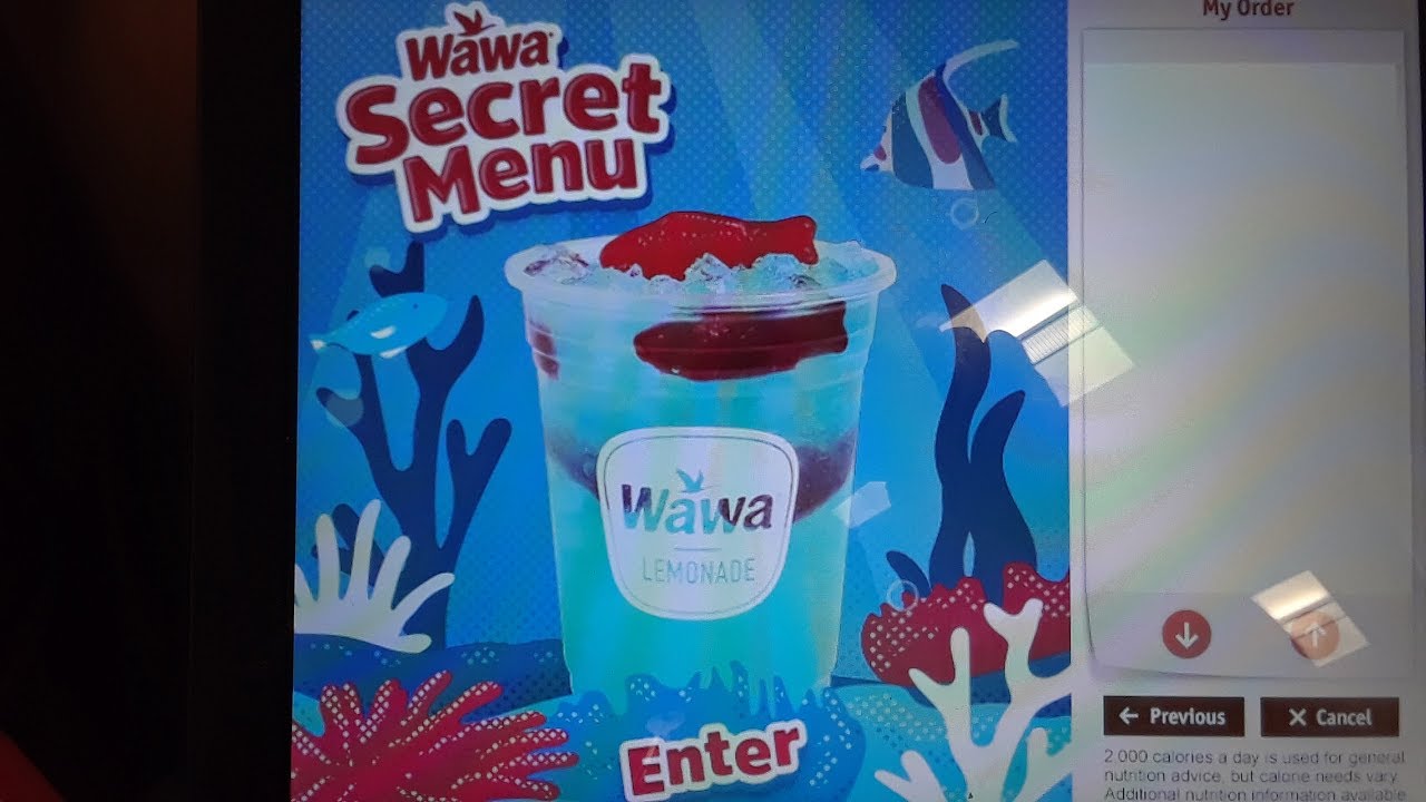 Wawa Secret Menu Item Fish In A Bowl Lemonade Icee June, 29 2019