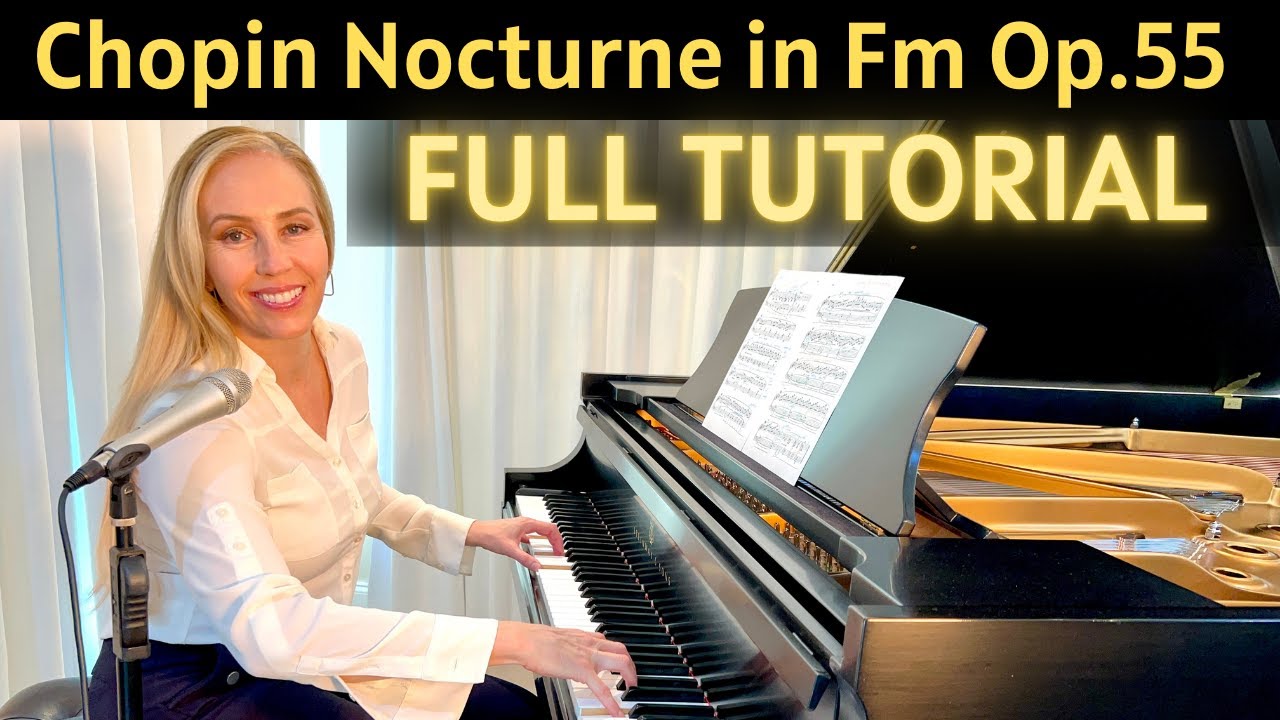 Chopin Nocturne Op. 55 No. 1 Piano Tutorial with Pedaling & Practice Tips