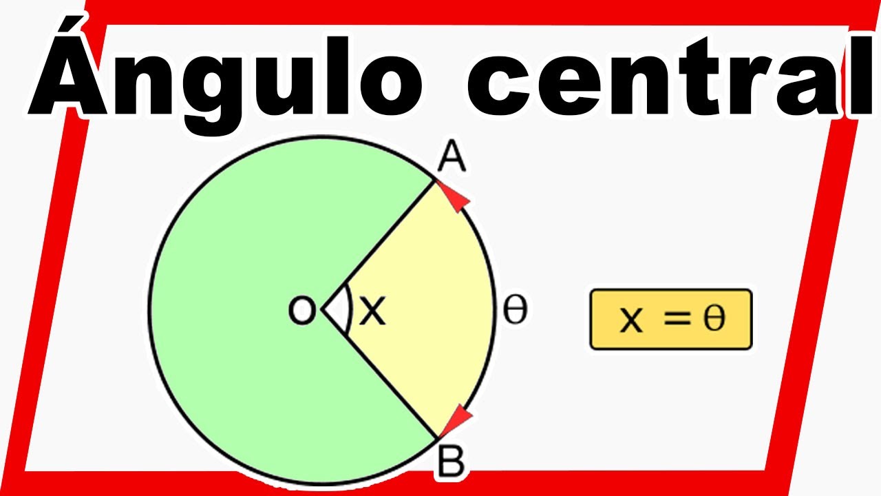 🔴&Aacute;ngulo central de una circunferencia