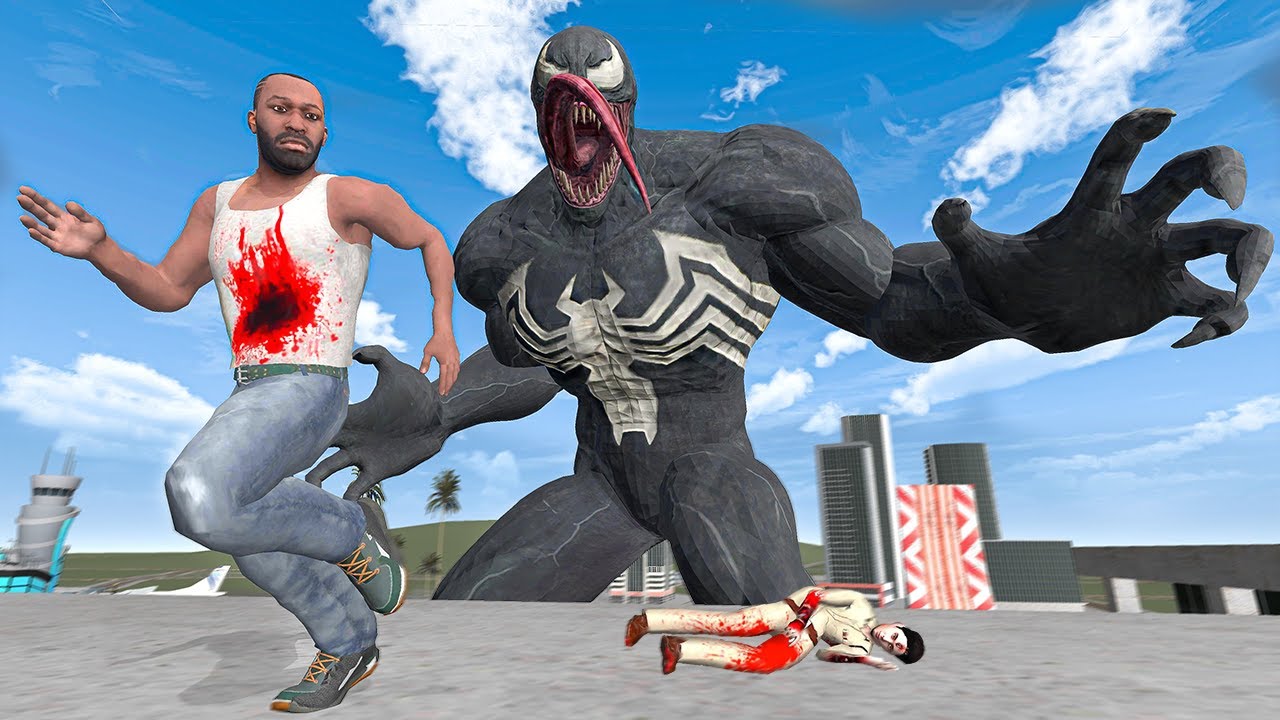 Franklin vs Giant Venom in Indian Bike Driving 3D