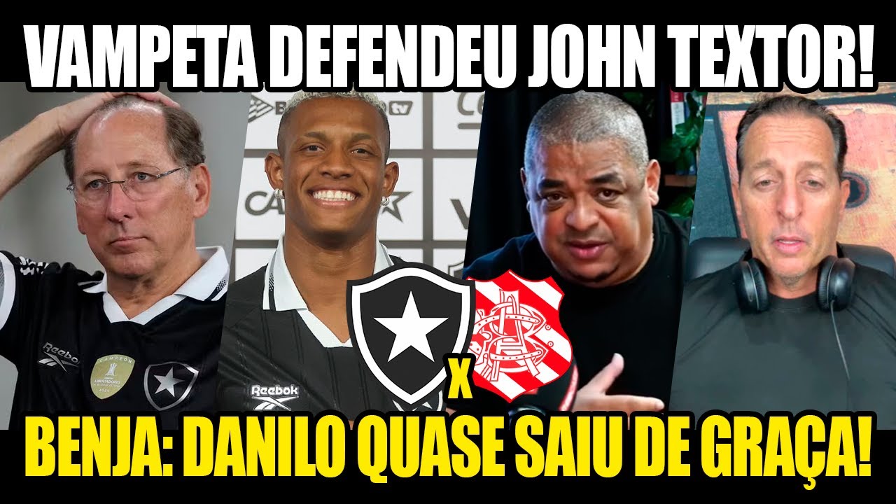 VAMPETA SAI EM DEFESA DE TEXTOR! BENJA ALERTA QUE PALMEIRAS QUASE LEVOU DANILO DO FOGÃO DE GRAÇA!