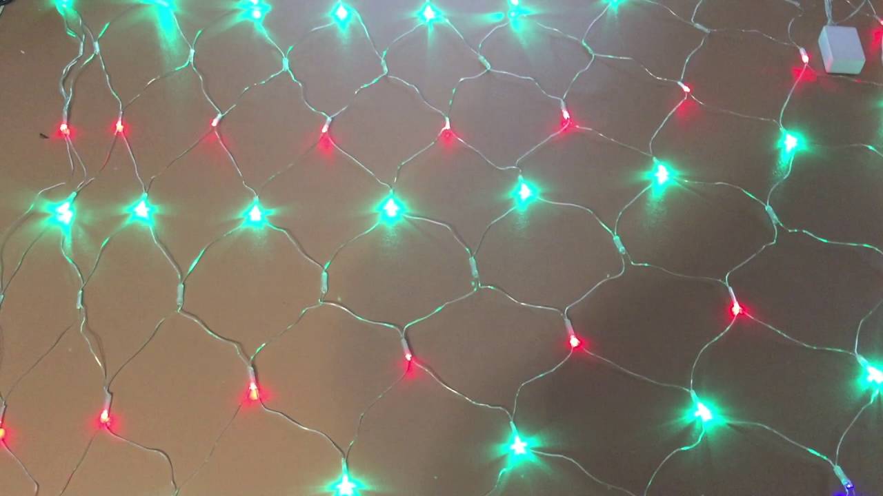 JIAEN Waterproof Decorative LED Net Mesh Fairy String Light with 8 Function Controller
