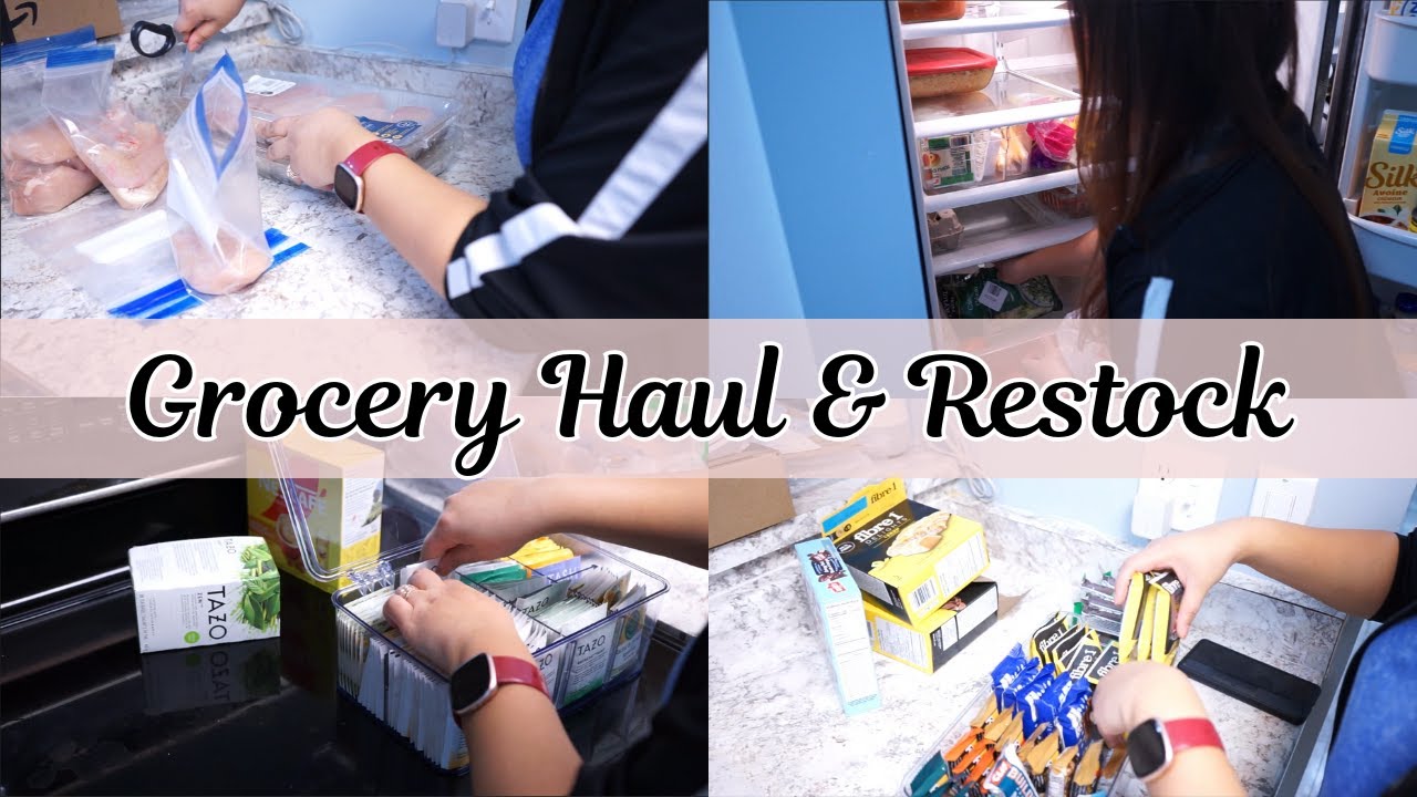 Cozy Grocery Haul + Full Kitchen Restock - Fridge, Freezer & Pantry Reset