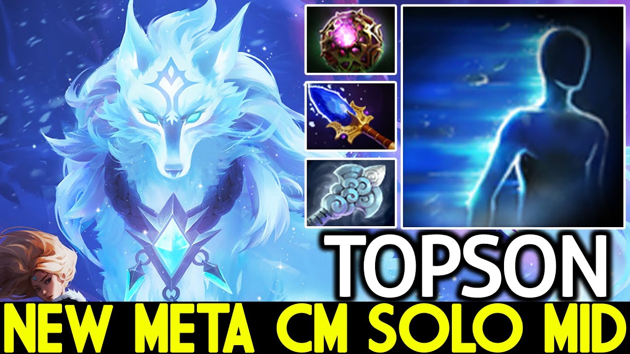 TOPSON [Crystal Maiden] New Meta CM Solo Mid Nonstop Spam Skill Dota 2