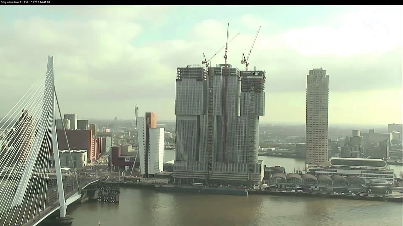 De Rotterdam - 4 jaar bouwen in 2 minuten