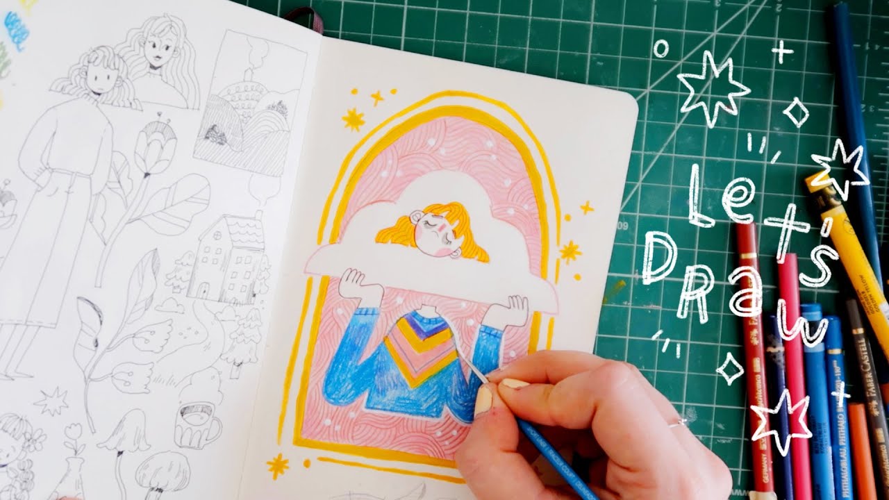 chatty draw with me 🌈on discomfort & trying new things
