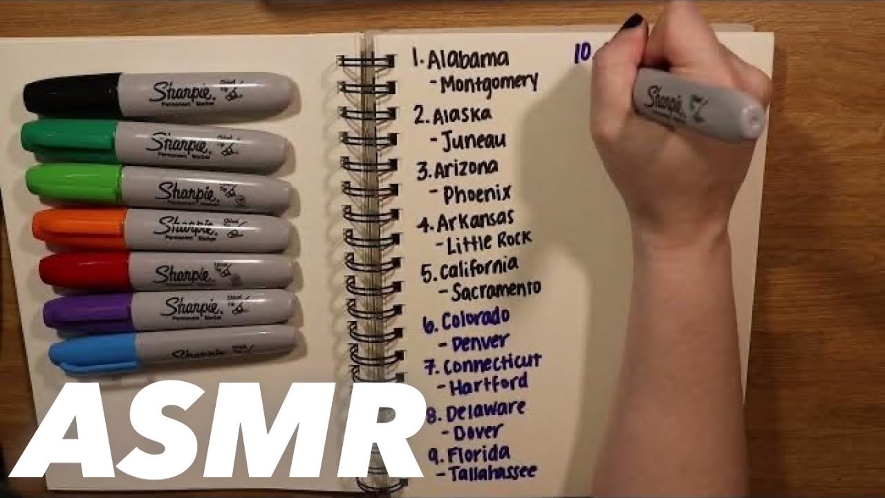 ASMR | SUPER TINGLY Sharpie Writing & Paper Sounds💤