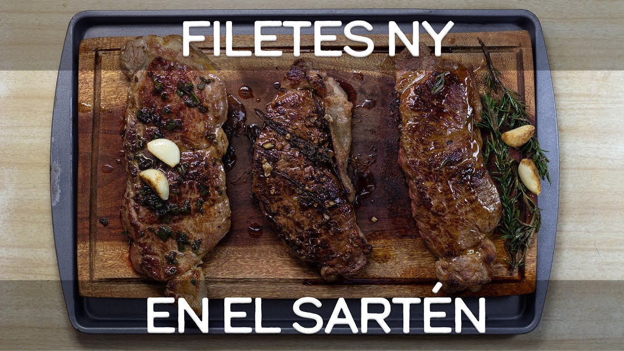 Filete NY en el Sartén de 3 Maneras - Cocina Para Solteros T01