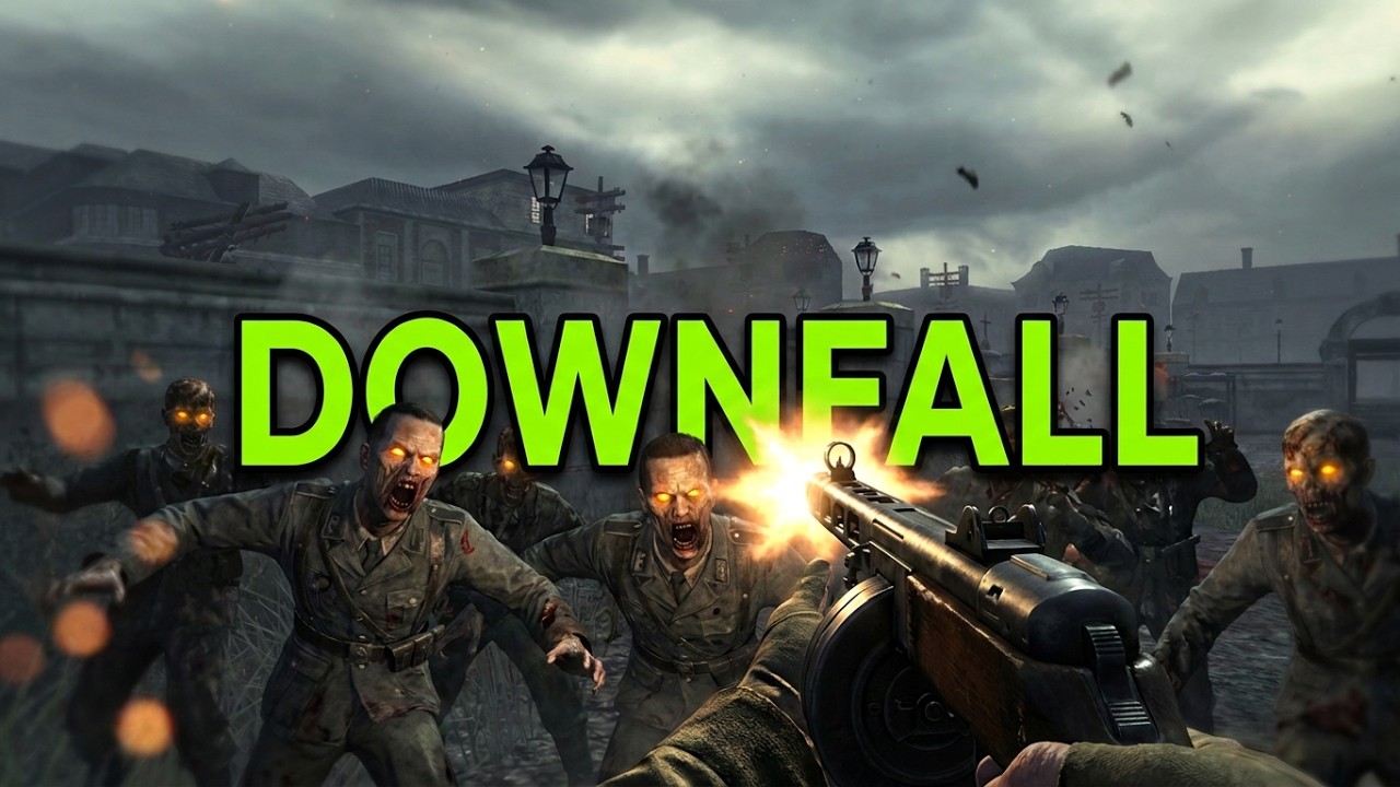 This WaW Custom Zombies Map Feels Like 2008 Again | 'DOWNFALL' [No Commentary]