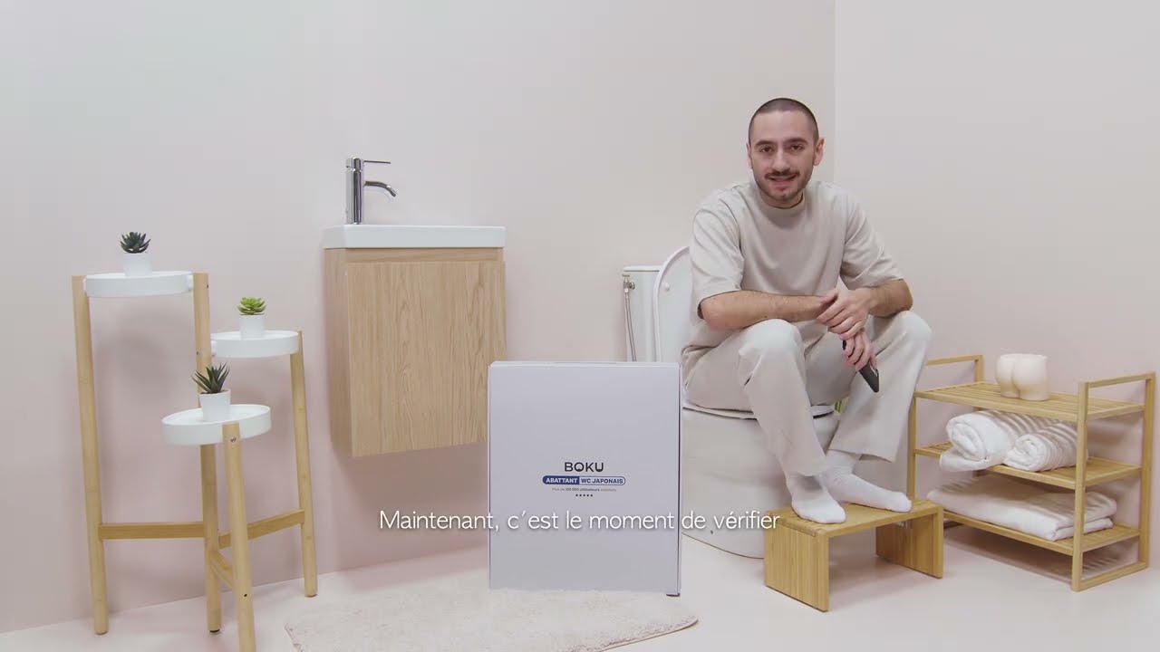 Installation Abattant BOKU sur WC Suspendu - WC Japonais