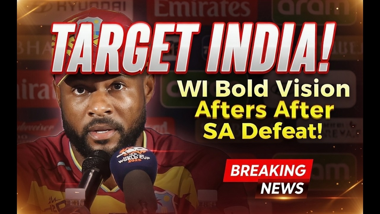 BIFF || TARGET INDIA! WI's Captain Hope's Bold Vision After SA Defeat!